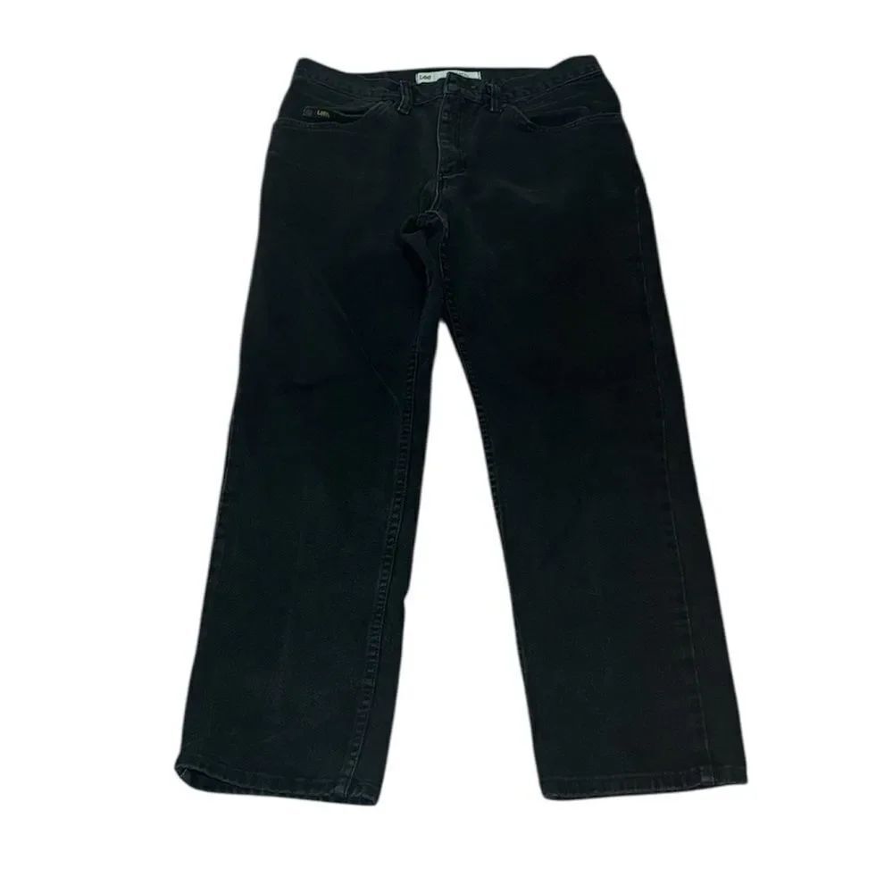 Men’s Lee Black Jeans, regular fit, 100% cotton, 32 X 29